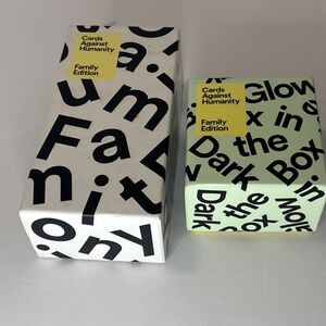 Card Against Humanity Family Edition Game 600 Cards & Glow In The Dark 300 Cards